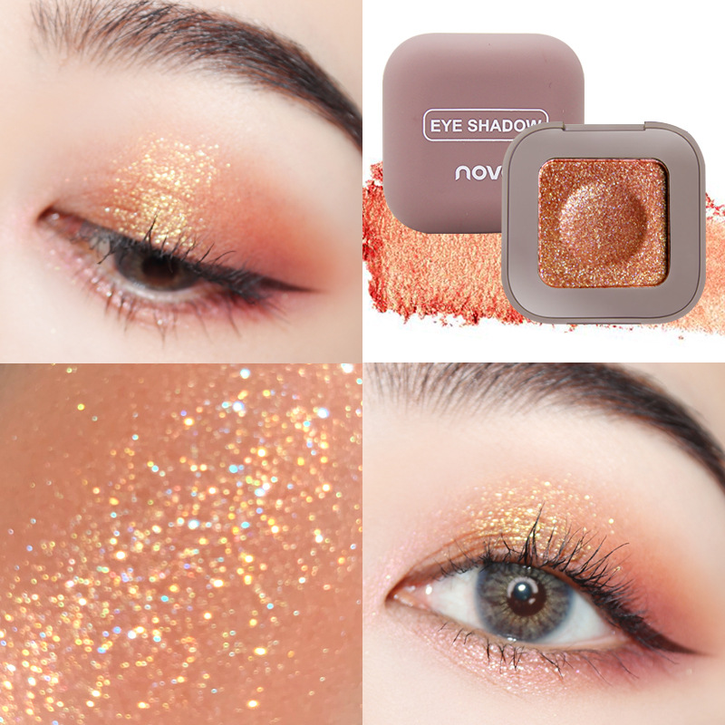 novo finger eye shadow pearly fine flash on high chroma monochrome koi plate does not take off makeup cheap student Jiaqi recommended