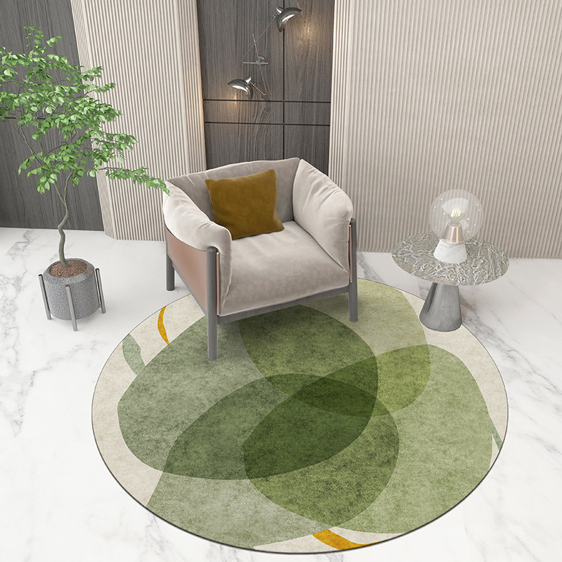 Carpet round living room coffee table blanket ins Morandi bedroom room side blanket make-up chair floor mat