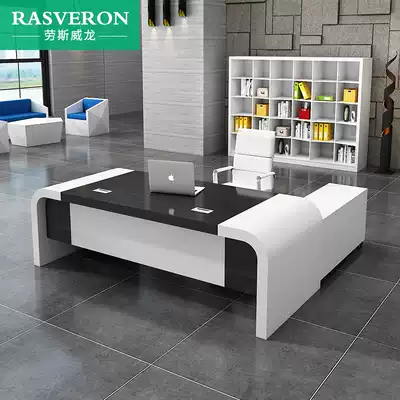 Baked paint boss table simple modern fashion president desk manager manager boss table big desk single office table and chair combination