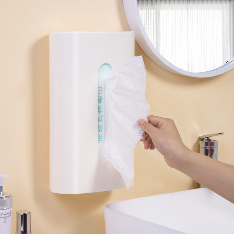 Wash-face towels containing case wall-mounted bathroom makeup room Home free of punching paper towels disposable towel toilet paper box