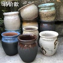 Special price coarse pottery jar with multi-meat basin flower green planting basin Multi-meat Laozhuang Breathable Purple Sand Pottery Jars Plant Basin