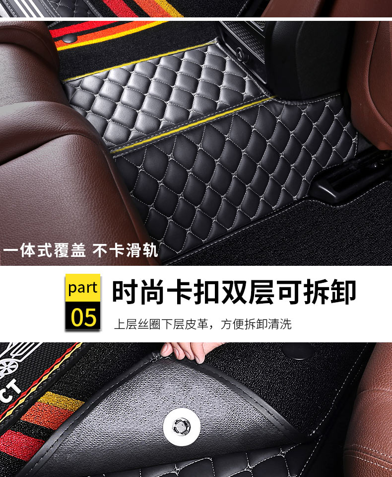 Kia K5 new and old model-specific full-coverage carpet-style car floor mats, waterproof and wear-resistant, original car foot mats