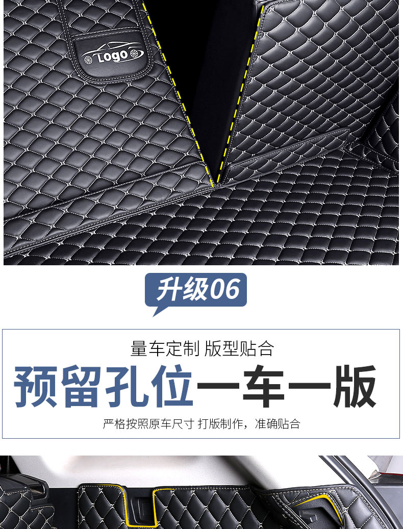 2019 Audi Q5 Q5L Full-Coverage Trunk Mat Waterproof and Wear-Resistant Interior Rear Protection Mat
