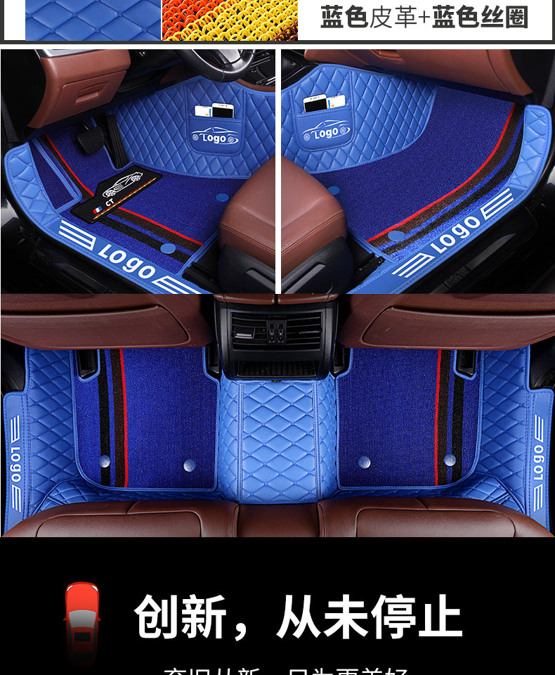 Kia K5 new and old model-specific full-coverage carpet-style car floor mats, waterproof and wear-resistant, original car foot mats