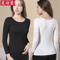 Modell slats undershirt long sleeve blouse ultra slim fit warm clothes black lingerie big code tight fit for winter wear in winter