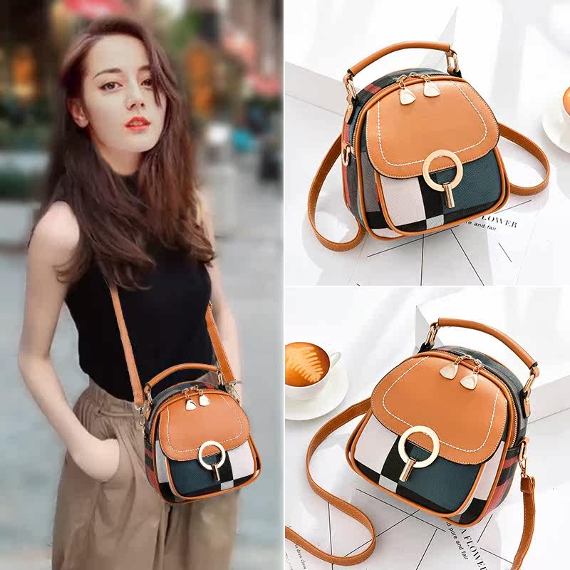 Women's bag Korean version of the new popular mobile phone bag women's messenger small square bag super hot style fashion backpack women's shoulder bag