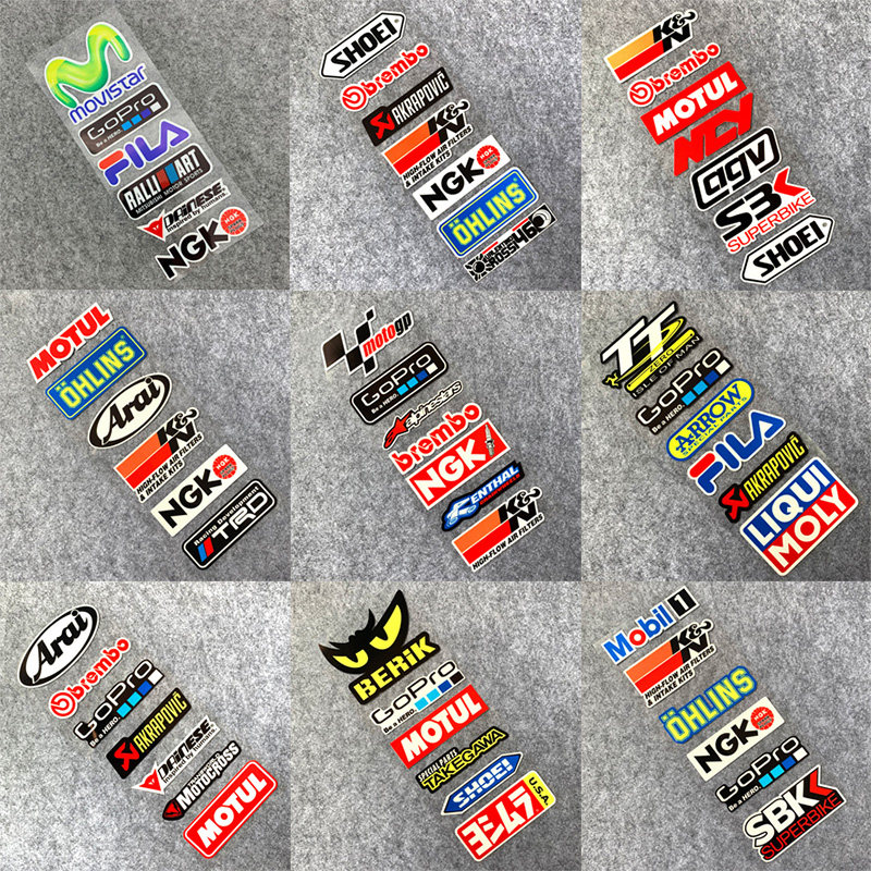 Locomotive Waterproof Appliquet Electric electric car Sticker Scooter side strips Reflective Patch Paper Bodywork Stickers Sponsor's Edition Flower