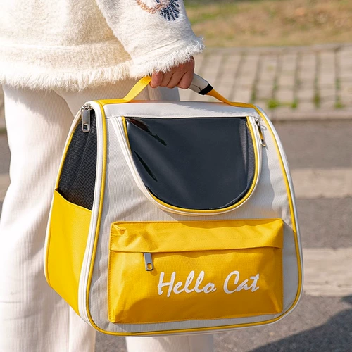 Вместительный и большой портативный дышащий школьный рюкзак для выхода на улицу, кролик, надевается на плечо, кот, домашний питомец