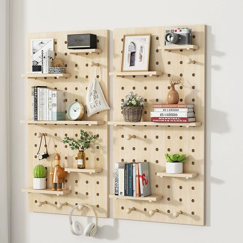Стеллаж для хранения досок из цельного дерева, настенный стеллаж для хранения, может быть настроен по индивидуальному заказу, стеллаж для украшения входа, стеллаж для хранения перегородок