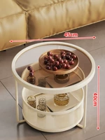 [Круглый стиль] Теплый бело-коричневый (45 см)