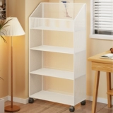 Книжная полка, тележка для домашнего использования для школьников, многослойная простая система хранения, книжный шкаф