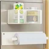 Полка для банок для приправ, кухонная настенная подвесная полка, магнитная настенная подвесная полка для хранения на холодильнике, боковая подвесная полка для холодильника, полка для хранения приправ