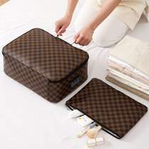 PU portable travel bag portable travel bag female large capacity business trip male boarding password bag luggage bag sleeve trolley case