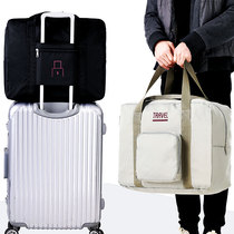 Large capacity duffel bag foldable travel bag portable duffel bag female simple short distance lever Hand bag travel bag