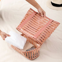 Swimming waterproof bag dry and wet separation Mens Fitness Bag womens beach bag storage bag portable sports bag transparent wash bag