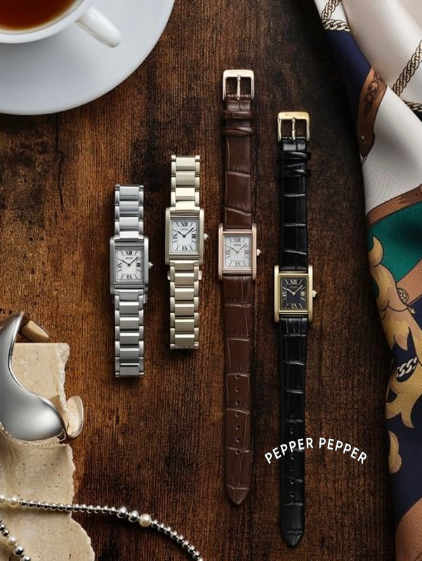 Japanese Direct Mail Seiko Solar-Powered Women's Watch with Leather/Steel Strap, Nano Universe Collaboration Model