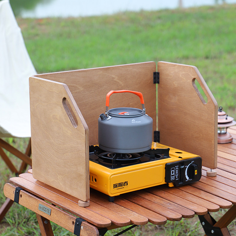 Outdoor stove card stove baffle camping folding windshield kitchen gas stove windshield array curtain cooking equipment