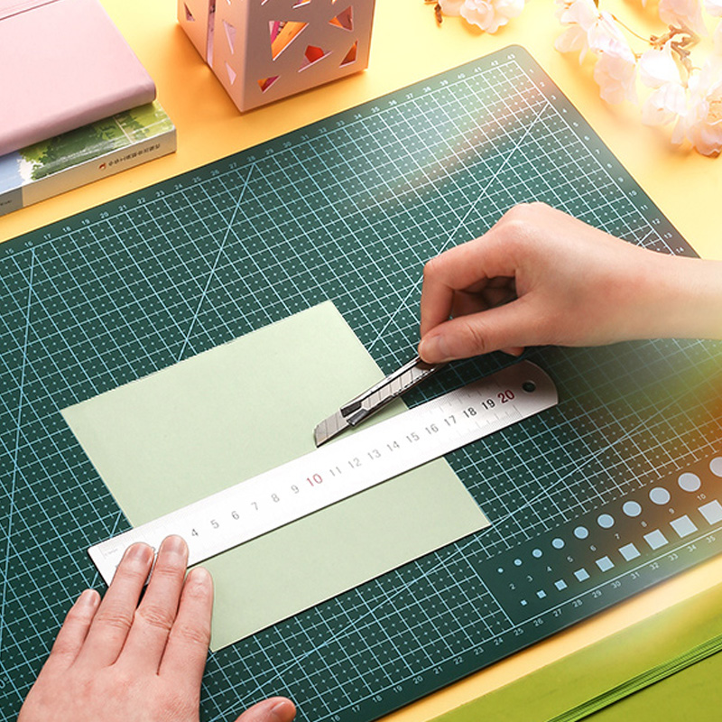 A3 cutting pad large hand-written anti-cut double-sided model a2 desktop stereotype engraving student art painting a4 pad green paper cutting advertising work account scale self-healing a1 table mat