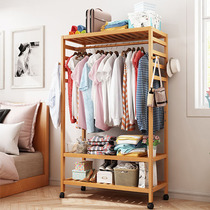 Wardrobe Home Bedroom clothes hat rack Easy hanging hanger Multi-floor rental room with minimalist modern assembly of small family type