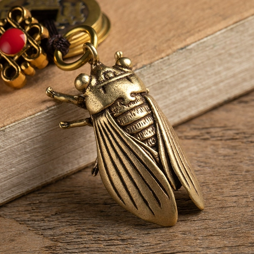 Латунный брелок, сумка, плетеный ремешок ручной работы, подвеска