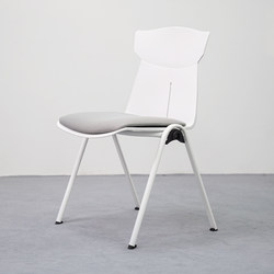 Conference Chair Office Chair Stackable Modern Simple Armless Seat Staff Negotiation Conference Room Training Backrest