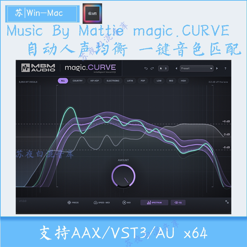 Music by Mattie Magic.Curve Automatic Vocal Equalization One-Click Vocal Tone Matching Music by Mattie Magic.Curve Automatic Vocal Equalization One-Click Vocal Tone Matching