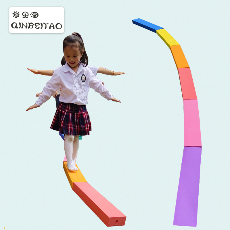 Children's single-plank bridge EVA foam bridge software safety props sensory integration training equipment kindergarten tactile balance board