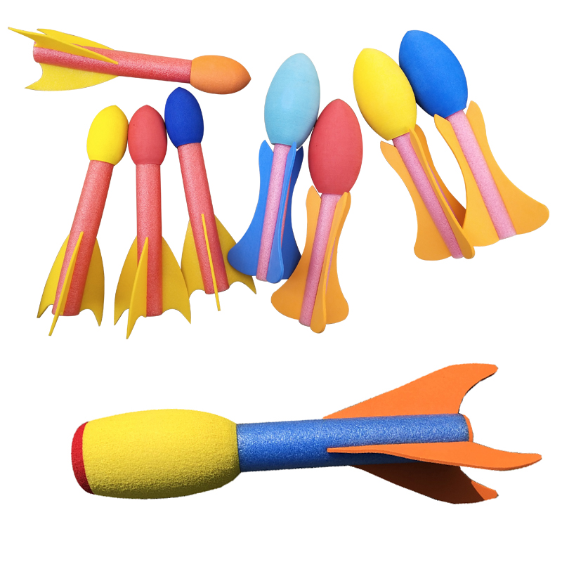 Children's torpedo missile kindergarten soft rocket dart missile sensory integration training equipment outdoor throwing toys
