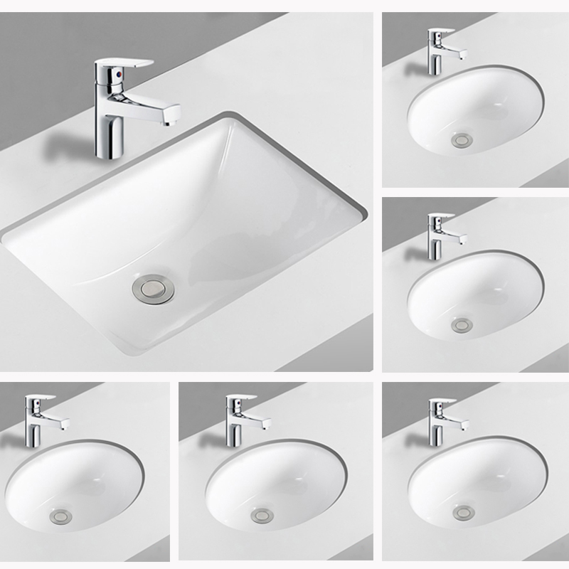 Farnsa Audience Basin Small Size Ceramic Surface Basin Embedded Art Washbasin Round Washout Home Oval