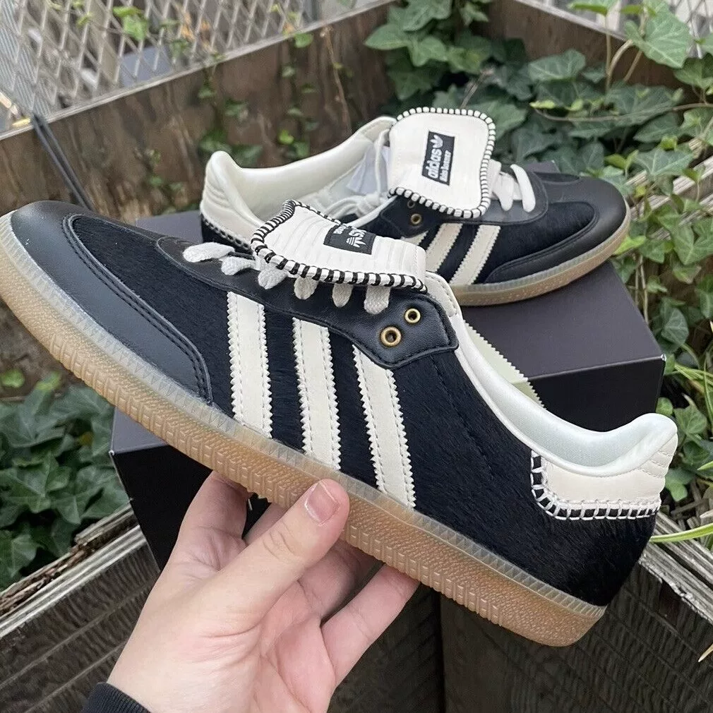 Объединенные кроссовки Samba Wales Bonner x adidas для мужчин и женщин с длинным язычком, ретро, 2023 новый