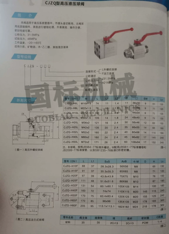 Van bi cắt thủy lực YJZQ-J15B/J25N/J40W van bi ren trong tấm van bi ống hàn van bi