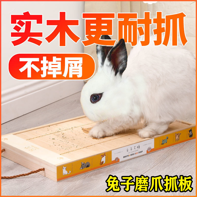 Rabbit Grinding Claw Grip Plate Unsulking Venting Toy Grinding Nail Special Supplies Pet Small Rabbit to play nibble grinding tooth column