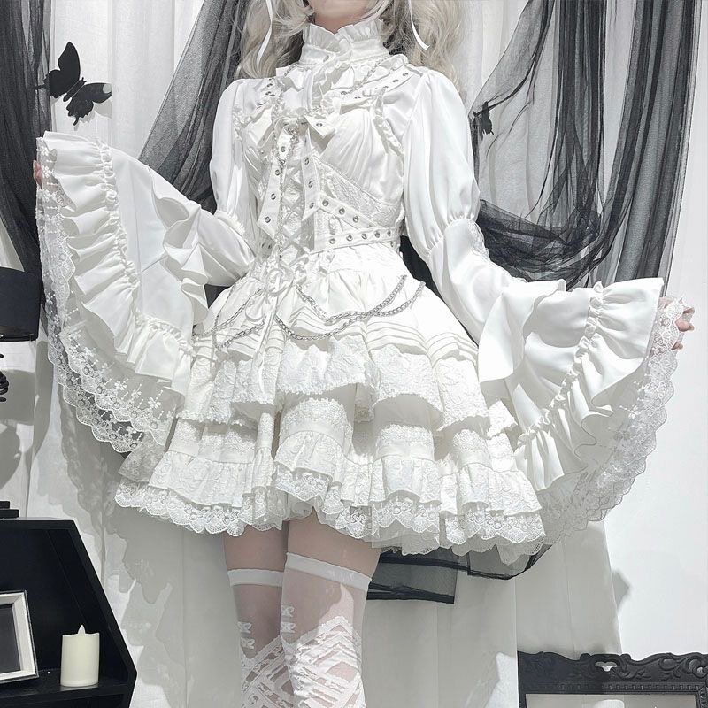Lolita原创设计立领可爱蕾丝花边内搭洛丽塔JSK衬衣,百搭现货上衣种草推荐!-lolita衬衫-淘宝好物网
