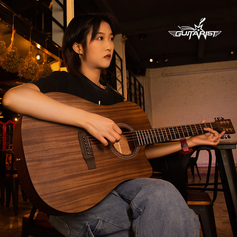 DLASO veneer folk guitar boys and girls 40 41 inch beginner net red same style novice entry musical instrument