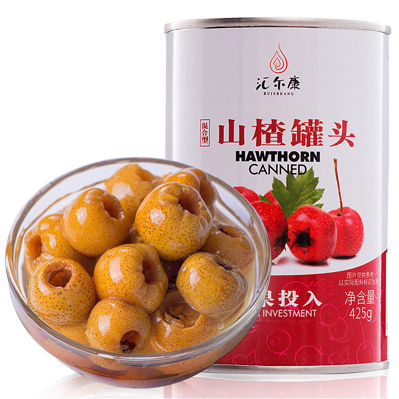 Wire Ercon Hawthorn Canned 425g cans Fresh fruit canned baked fruit ready-to-eat pregnant woman Children's food