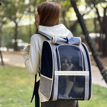 Cat Bag Out-Portable Concealed Large Capacity Large Number Double Shoulder Kitty Dog Satchel Bag Cat Bag Winter Warm Pet Backpack