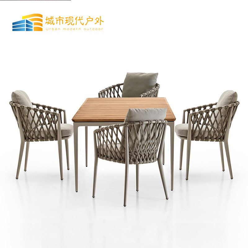 Nordic outdoor table and chair Fuji balcony chair Villa courtyard garden open outdoor garden