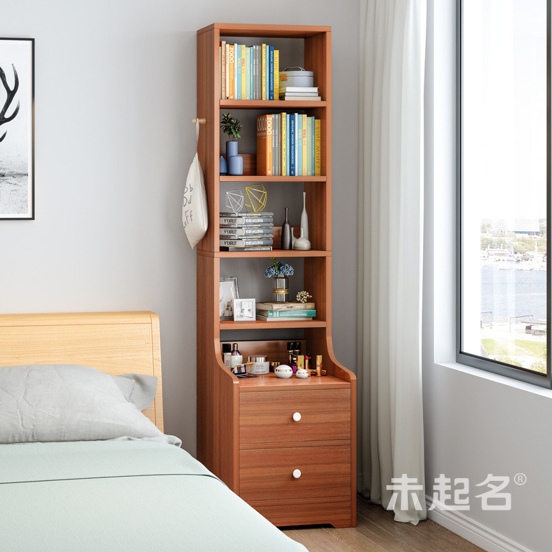 ) Bedside Rack Narrow Cabinet Plus High height bed head cabinet 40cm long Easy containing small cabinet bucket cabinet)) 1184