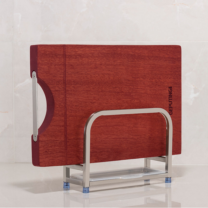 Stainless steel chopping board rack cutting board rack kitchen rack put cutting board shelf household floor board storage knife rack shelf