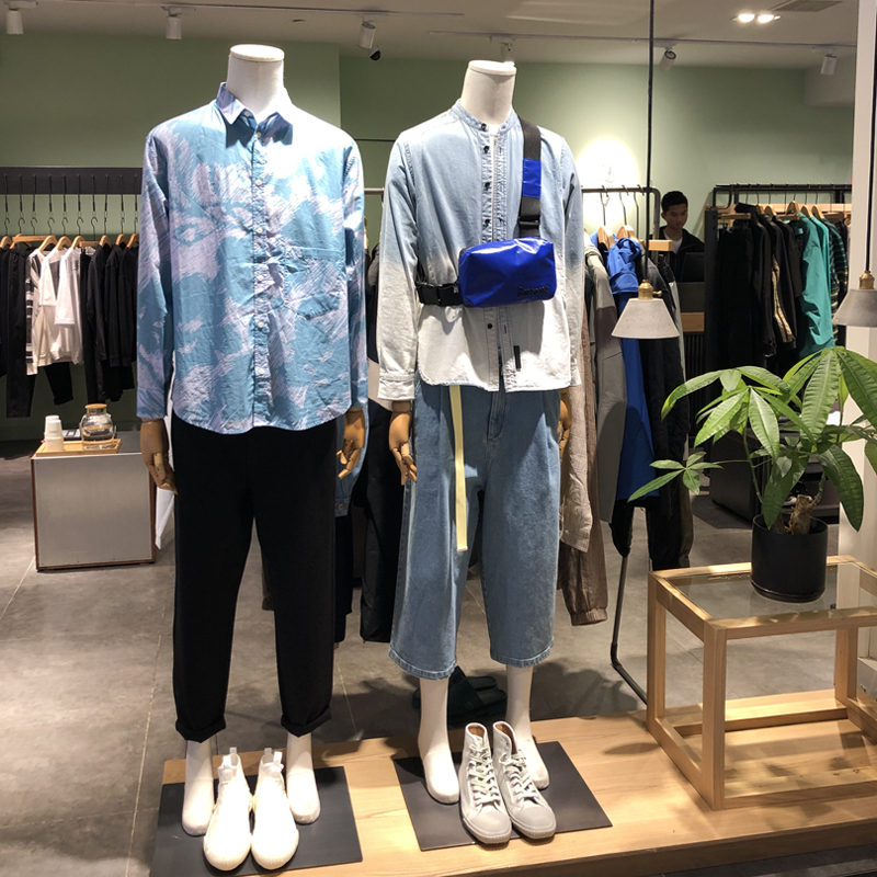 Yin Luo male model props full body women's clothing store dummy tide brand fashion bag cloth model shelf window display rack