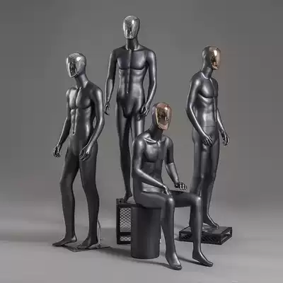 Men's model props full body table half fashion fashion fashion brand plating face model shelf clothing store display stand