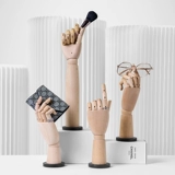 Реалистичная модель рук из натурального дерева, манекен головы, ювелирное украшение, подвеска, механический стенд, подвижный сустав