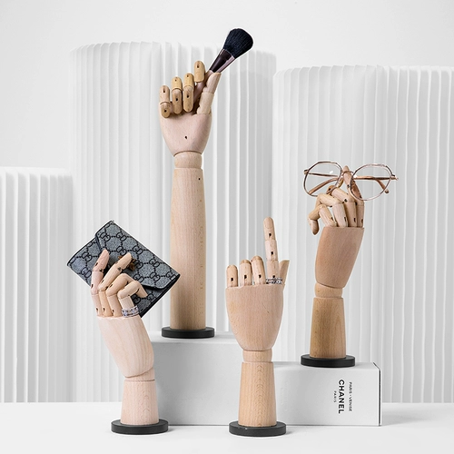 Реалистичная модель рук из натурального дерева, манекен головы, ювелирное украшение, подвеска, механический стенд, подвижный сустав