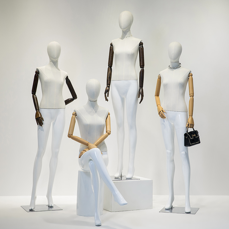 High-end clothing store female model props full body cloth Korean women's window display stand dummy human model special shelf