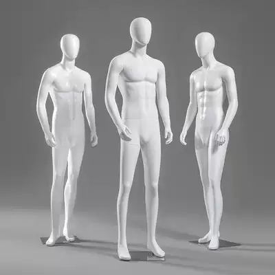 High-end male model props full-body dumb fake human body men's clothing store window model shelf display stand
