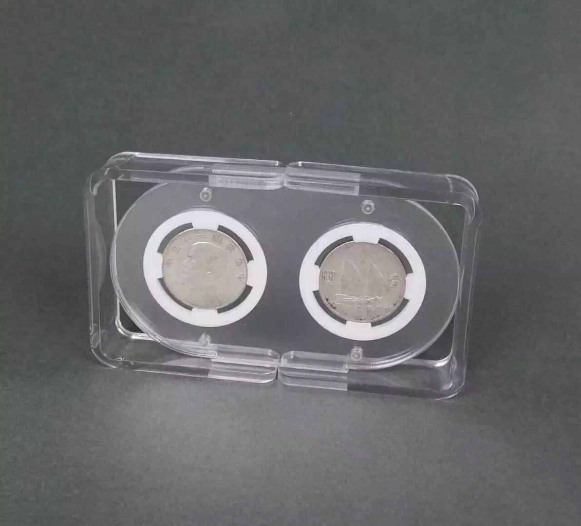 Tiankui TGG Double Coin Hollowed-out Collection Show Shelf Yuan big Head Silver Yuan Bronze Money to Pay for Gift Display Show