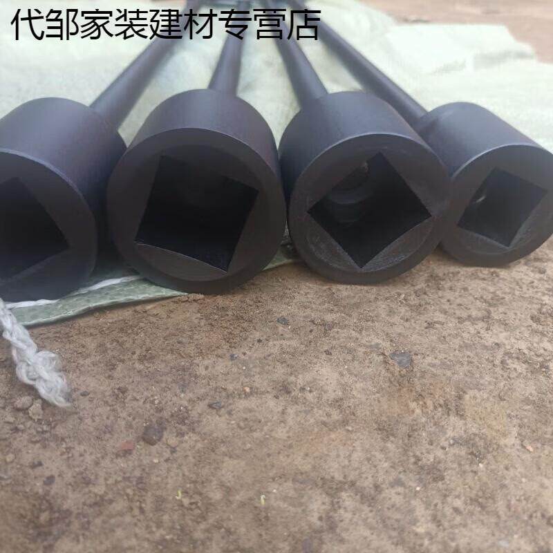 T-type valve wrench underground gate valve fire hydrant four-corner switch wrench to bury valve sleeve four square square opening all-Taobao