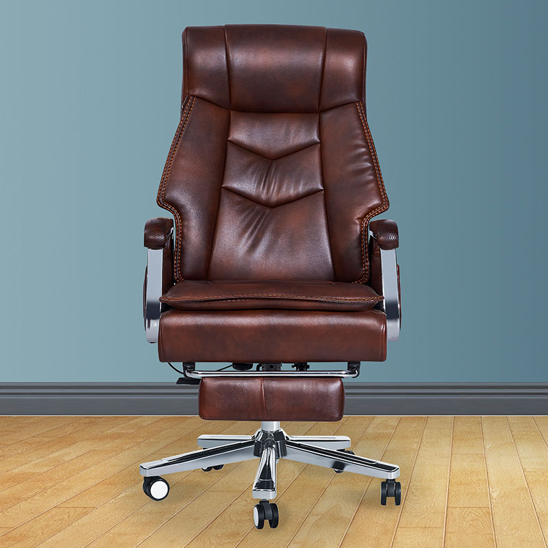 Boss chair business rotary lift reclining office chair solid wood executive chair comfortable sedentary home computer desk and chair