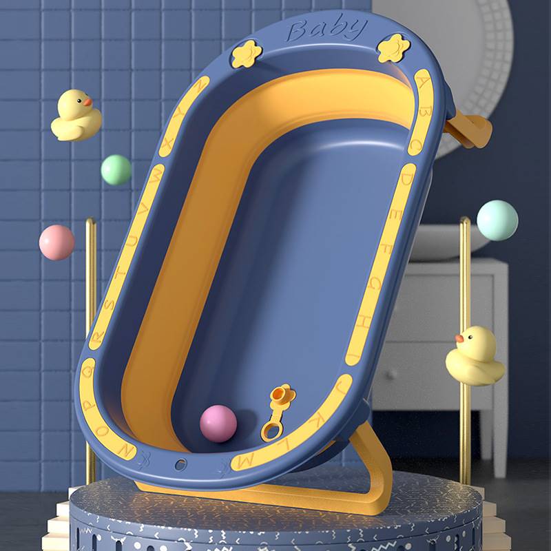 Children's folding tub infant shower bath Alphabet Tub folding and containing Multi-color optional baby tub-Taobao