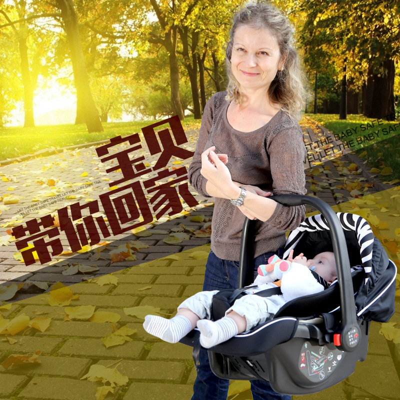 Baby car safety basket car with children baby newborn safety seat simple light portable cradle